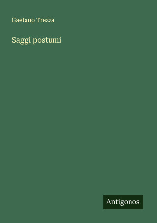 Saggi postumi