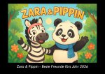 Zara & Pippin - Beste Freunde fürs Jahr 2026 Fotokalender DIN A3