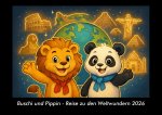 Buschi und Pippin - Reise zu den Weltwundern 2026 Fotokalender DIN A3