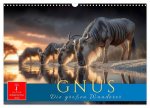 Gnus - die großen Wanderer (Wandkalender 2026 DIN A3 quer), CALVENDO Monatskalender