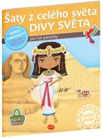 Šaty z celého světa Divy světa - Kniha samolepek