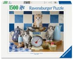 Erwachsenenpuzzle 1500 Teile - Kätzchen in der Küche