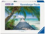 Ravensburger Puzzle 12001737 - Traumstrand auf den Malediven - 4000 Teile Foto-Puzzle für reiselustige Puzzle-Fans ab 14 Jahren