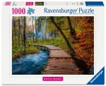 Ravensburger Puzzle 12001764 - Herbstlicher Waldweg, Beautiful Walkways Collection, 1000 Teile Foto-Puzzle für Naturliebhaber und Wanderfreunde ab 14