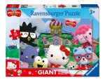 Ravensburger Kinderpuzzle 12004076 - Spaß in Cherry Town - Bodenpuzzle mit 24 großen Puzzleteilen, für Hello Kitty-Fans ab 3 Jahren
