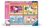 Ravensburger Kinderpuzzle 12004159 - Los geht's, Hello Kitty! - 4x 100 Teile Puzzle in einer Box, für Puzzle-Freunde und Hello Kitty-Fans ab 5 Jahren