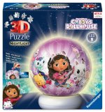 Ravensburger 3D Puzzle Nachtlicht Gabby's Dollhouse - Puzzle-Ball mit LED Nachtlicht als Nachttischlampe für Kinder ab 6 Jahren