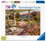 Ravensburger Puzzle 17457 - Entspannung auf der Veranda - 750 Teile Large Pieces, Puzzlespaß mit größeren Puzzleteilen für die ganze Familie