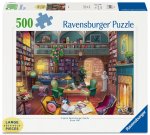 Ravensburger Puzzle 17459 - Magische Bücherwelt - 500 Teile Large Pieces, Puzzlespaß mit größeren Puzzleteilen für die ganze Familie