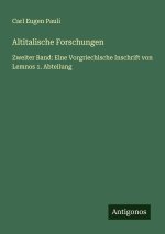 Altitalische Forschungen