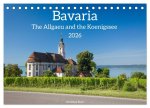 Bavaria.The Allgaeu and the Koenigssse (Desk Calendar 2026 DIN A5 landscape), CALVENDO 12 Month DeskCalendar
