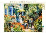 CALVENDO Puzzle Impressionistische Villa mit Menschen auf der Treppe im Garten | 2000 Teile Lege-Größe 90x67cm Foto-Puzzle für glückliche Stunden