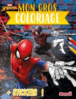 Marvel Spider-Man - Mon gros coloriage + stickers offerts ! (Spider-Man et Kid Arachnid)