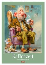Kaffeezeit - Humor und Sprüche (Wandkalender 2026 DIN A2 hoch), CALVENDO Monatskalender