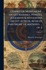 L'esprit de Montaigne, ou les maximes, pensÃ(c)es, jugemens & rÃ(c)flexions de cet auteur, rÃ(c)digÃ(c)s par ordre de matieres. ... of 2