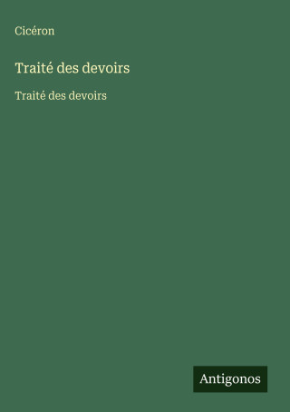 Traité des devoirs