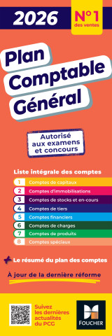Plan comptable général - PCG - 2026-2027