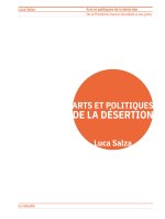 Arts et politiques de la désertion