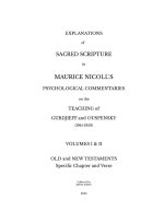 Explanations of Sacred Scripture in Maurice Nicoll's Psychological Commentaries on the Teaching of Gurdjieff and Ouspensky (1941- 1953) - Volumes I &