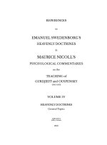 References to Emanuel Swedenborg's Heavenly Doctrines in Maurice Nicoll's Psychological Commentaries on the Teaching of Gurdjieff and Ouspensky (1941-
