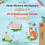 First Picture Dictionary - Animals (English Serbian Bilingual Children's Book -  Latin Alphabet)