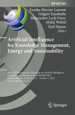 Artificial Intelligence for Knowledge Management, Energy and Sustainability