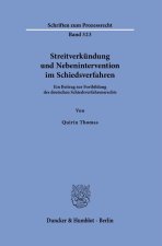 Streitverkündung und Nebenintervention im Schiedsverfahren