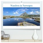 Wandern in Norwegen - Einklang von Gebirge und Meer (hochwertiger Premium Wandkalender 2026 DIN A2 quer), Kunstdruck in Hochglanz