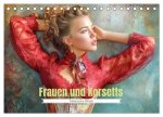 Frauen und Korsetts - Malerische Werke (Tischkalender 2026 DIN A5 quer), CALVENDO Monatskalender