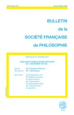 Quelques formulations antiques du «sentiment de soi»