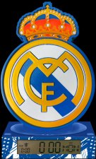 Lampka 3D z budzikiem z hymnem HALA MADRID Real Madrid RM00003