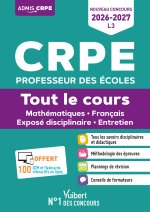 CRPE 2026-2027 Tout le cours L3 épreuves écrites et orales