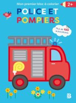 Mon premier bloc à colorier : La police et les pompiers