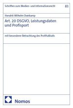 Art. 20 DSGVO, Leistungsdaten und Profisport