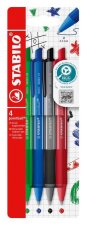 Kuličkové pero STABILO pointball colorful - sada 4 ks