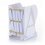 MyLibrary Flexibles A-Z Metall-Buchregal (weiß)