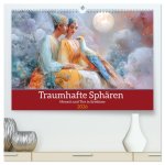 Traumhafte Sphären - Mensch und Tier in Symbiose (hochwertiger Premium Wandkalender 2026 DIN A2 quer), Kunstdruck in Hochglanz