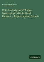Unter Lebendigen und Todten: Spaziergänge in Deutschland, Frankreich, England und der Schweiz