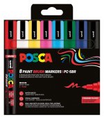 Posca sada popisovačů PC-5BR - základní barvy 1 - 4 mm (8 ks)