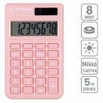Kapesní kalkulačka DONAU TECH 2082, 8místná, meruňková