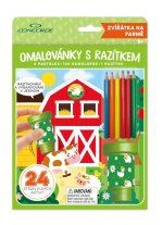 Omalovánky s razítkem CONCORDE - Zvířátka na farmě