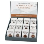 Sortiment Alpenländischer Nussholz Anhänger, R416