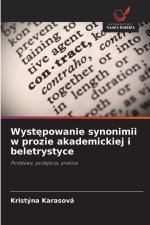 Wystepowanie synonimii w prozie akademickiej i beletrystyce