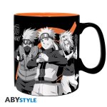 NARUTO SHIPPUDEN - Mug - 460 ml - Group black & white - cardboard x2*