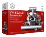 FRANZIS 67308 - Originalgetreuer 200-Teile-VW-Boxermotorbausatz, Soundmodul mit originalem VW-Käfer und Bulli-Sound, hochwertiges Wendebuch mit Bauanl