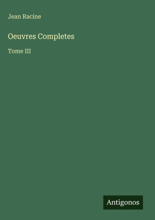Oeuvres Completes