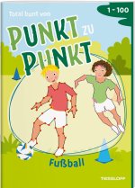 Total bunt von Punkt zu Punkt. Fußball. Von 1 bis 100