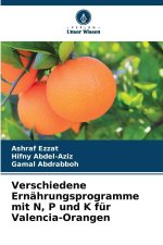 Verschiedene Ernährungsprogramme mit N, P und K für Valencia-Orangen