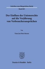 Der Einfluss des Unionsrechts auf die Verjährung von Verbraucheransprüchen
