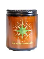 Bougie lithothérapie parfumée Abondance étoilée